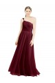 Affordable A-Line One Shoulder Tulle Long Burgundy Semi Formal Evening Dress Canada