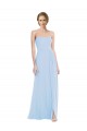 Affordable A-Line Sweetheart Soft Chiffon Long Light Sky Blue Formal Dress Canada