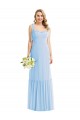 Affordable A-Line Sweetheart Soft Chiffon Long Light Sky Blue Semi Formal Evening Dress Canada