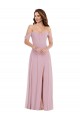 Affordable A-Line Sweetheart Soft Chiffon Long Primrose Black Tie Evening Dress Canada