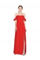 Affordable A-Line Sweetheart Stretch Crepe Long Red Formal Evening Dress Canada