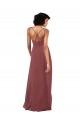 Affordable Column V-Neck Soft Chiffon Long Black Formal Evening Dress Canada