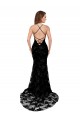 Affordable Mermaid High Neck Lace Long Black Black Tie Evening Dress Canada