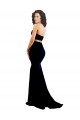 Affordable Mermaid High Neck Stretch Crepe Long Black Formal Evening Dress Canada