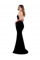 Affordable Mermaid High Neck Stretch Crepe Long Black Formal Dress Canada