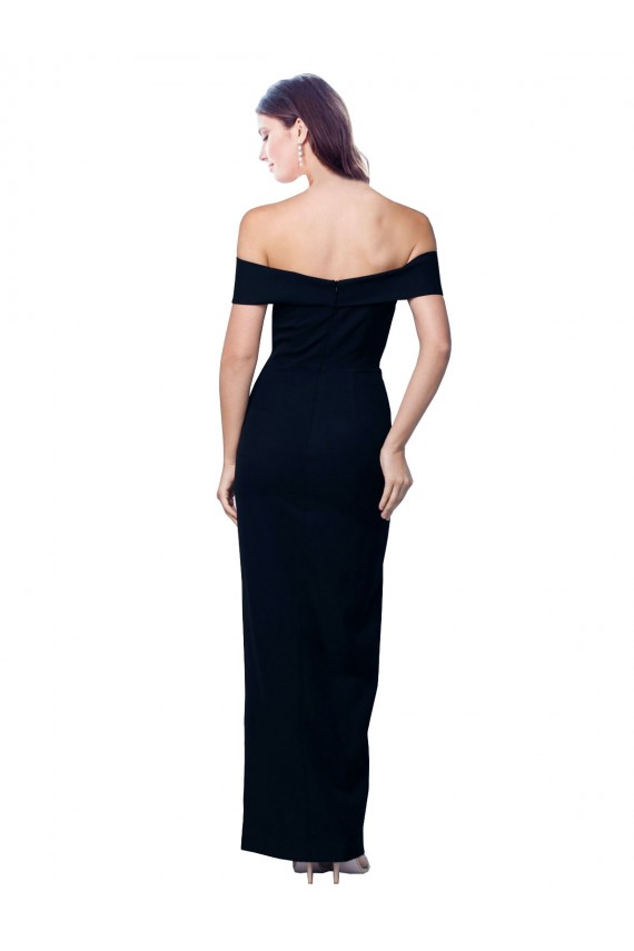 Affordable Mermaid Sweetheart Stretch Crepe Long Black Formal Dress Canada