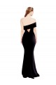 Affordable Mermaid One Shoulder Stretch Crepe Long Black Formal Evening Dress Canada