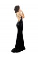 Affordable Mermaid V-Neck Sequin Long Black Black Tie Evening Dress Canada