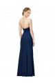 Affordable Sheath Strapless Stretch Crepe Long Black Formal Dress Canada