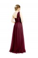 Affordable A-Line One Shoulder Tulle Long Burgundy Semi Formal Evening Dress Canada