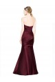 Affordable Mermaid Sweetheart Satin Long Burgundy Formal Evening Dress Canada