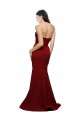 Affordable Sheath Strapless Stretch Crepe Long Burgundy Formal Evening Dress Canada