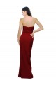 Affordable Sheath Sweetheart Stretch Crepe Long Burgundy Evening Dress Canada