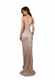 Affordable Mermaid Scoop Neck Sequin Long Champagne Formal Evening Dress Canada