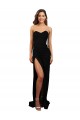 Affordable Column High Neck Stretch Crepe Long Black Formal Evening Dress Canada