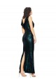 Affordable Mermaid V-Neck Sequin Long Dark Green Evening Dress Canada