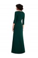 Affordable Trumpet V-Neck Spandex Long Dark Green Formal Evening Dress Canada