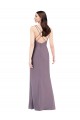 Affordable Column Sweetheart Soft Chiffon Long Dark Lavender Formal Evening Dress Canada