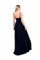 Affordable A-Line Sweetheart Soft Chiffon Long Dark Navy Formal Evening Dress Canada