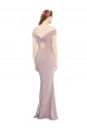 Affordable Mermaid V-Neck Stretch Crepe Long Dusty Pink Formal Evening Dress Canada
