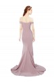 Affordable Mermaid Sweetheart Stretch Crepe Sweep Train Dusty Pink Evening Dress Canada