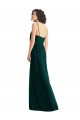 Affordable A-Line V-Neck Soft Chiffon Long Ever Green Semi Formal Evening Dress Canada