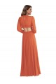 Affordable A-Line V-Neck Soft Chiffon Long Firecracker High Low Evening Dress Canada