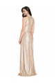 Affordable Sheath High Neck Sequin Long Gold Formal Evening Dress Canada