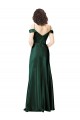 Affordable A-Line Spaghetti Straps Stretch Satin Long Hunter Formal Evening Dress Canada