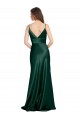 Affordable Sheath High Neck Stretch Satin Long Hunter Formal Evening Dress Canada