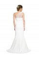 Affordable Mermaid One Shoulder Stretch Crepe & Tulle Sweep Train Ivory Formal Evening Dress Canada