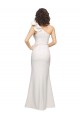Affordable Sheath One Shoulder Stretch Crepe Long Ivory Formal Evening Dress Canada