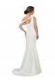 Affordable Sheath One Shoulder Stretch Crepe Sweep Train Ivory Formal Evening Dress Canada