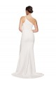 Affordable Sheath Strapless Stretch Crepe Sweep Train Ivory Semi Formal Evening Dress Canada