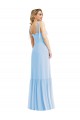 Affordable A-Line Sweetheart Soft Chiffon Long Light Sky Blue Semi Formal Evening Dress Canada
