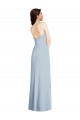Affordable A-Line Strapless Stretch Crepe Long Light Sky Blue Formal Evening Dress Canada
