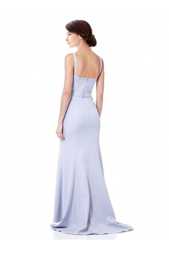 Affordable Mermaid High Neck Stretch Crepe Long Light Sky Blue Evening Dress Canada