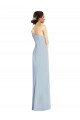 Affordable Trumpet Off the Shoulder Stretch Crepe Long Light Sky Blue Formal Evening Dress Canada