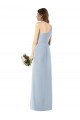 Affordable Trumpet One Shoulder Stretch Crepe Long Light Sky Blue Semi Formal Evening Dress Canada