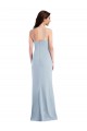 Affordable Trumpet Spaghetti Straps Stretch Crepe Long Light Sky Blue Formal Evening Dress Canada