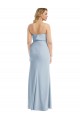 Affordable Trumpet Strapless Stretch Crepe Long Light Sky Blue Semi Formal Evening Dress Canada