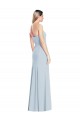 Affordable Trumpet Strapless Stretch Crepe Long Light Sky Blue Formal Dress Canada