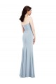 Affordable Trumpet Strapless Stretch Crepe Long Light Sky Blue Evening Dress Canada