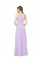Affordable Sheath One Shoulder Soft Chiffon Long Lilac Formal Evening Dress Canada
