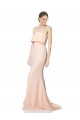 Affordable Mermaid High Neck Stretch Crepe Long Nude Black Tie Evening Dress Canada