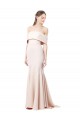 Affordable Mermaid High Neck Stretch Crepe Long Nude Formal Evening Dress Canada