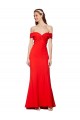 Affordable Mermaid High Neck Stretch Crepe Long Red Evening Gown Canada