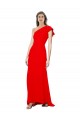 Affordable Mermaid High Neck Stretch Crepe Long Red Formal Dress Canada