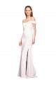 Affordable Mermaid Off the Shoulder Stretch Crepe Long White Formal Evening Dress Canada