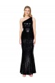 Affordable Mermaid One Shoulder Sequin Long Black Formal Evening Dress Canada